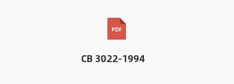 CB 3022-1994